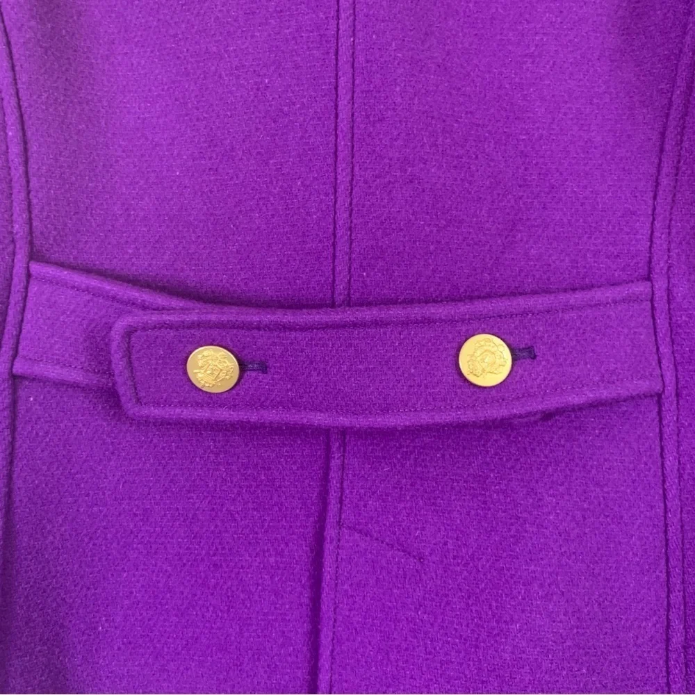 J.crew Womens purple stadium cloth pea cot 4 - Picture 8 of 12